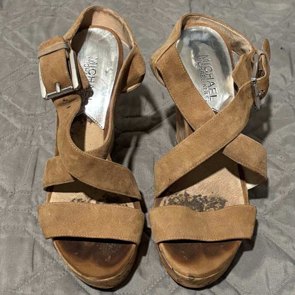 Michael Kors Mavis Open Toe Gladiator wedges